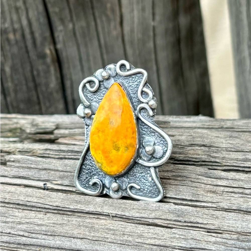 Bumblebee Jasper Ring - image 4